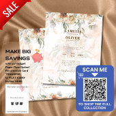 Boho Pampas Gras Trouw Uitnodiging Onder $1 Flyer