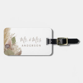 BOHO PAMPAS GRAS WATERVERF BAGAGELABEL