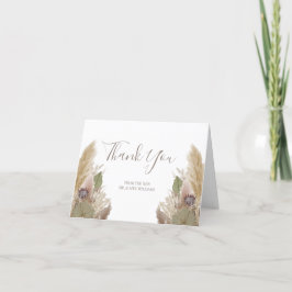BOHO PAMPAS GRAS WATERVERF BEDANKKAART