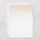 Boho pampas gras zwart jurkje quinceanera verjaard kaart (Achterkant)