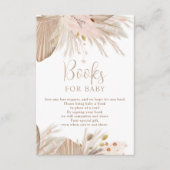 Boho pampas grasneutraal brengt boek mee informatiekaartje (Voorkant)