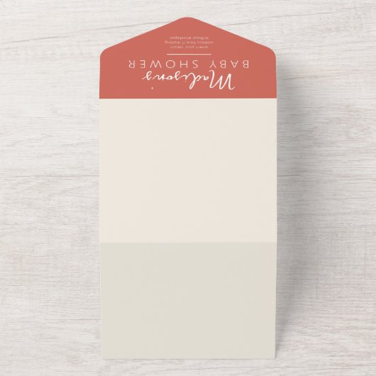 Boho Pampas graspompoenen Herfst in Liefde met Bab All In One Uitnodiging (Buitenkant)