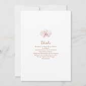 Boho Pampas Grass 30th Birthday Invitation Kaart (Achterkant)