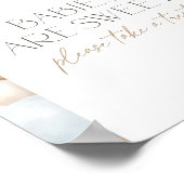 Boho Pampas Grass Arch Baby shower Trekteken Poster (Hoek)