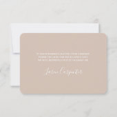 Boho Pampas Grass Arch bruiloft bedankje Bedankkaart (Achterkant)