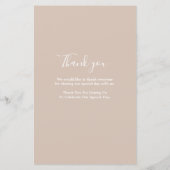 Boho Pampas Grass Arch trouwprogramma (Achterkant)