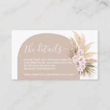 Boho Pampas Grass Arch Website Info Behuizing Kaar