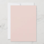 Boho Pampas Grass Baby Brunch Elegant Blush Pink Kaart (Achterkant)