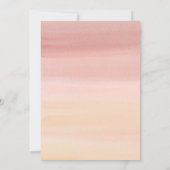 Boho Pampas Grass Baby in Bloom Shower Invitation Kaart (Achterkant)