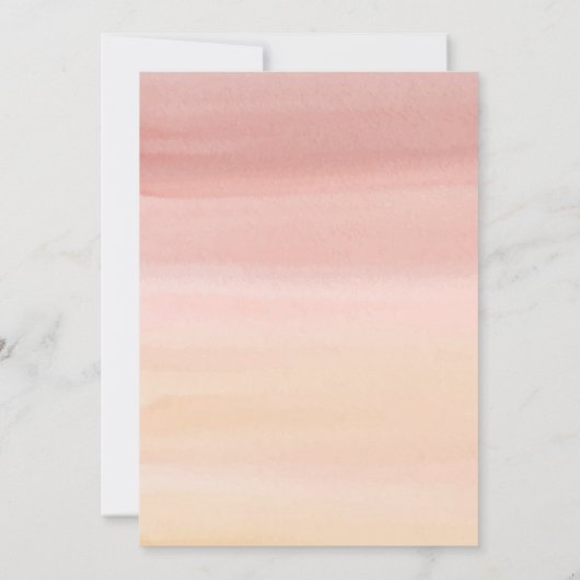 Boho Pampas Grass Baby in Bloom Shower Invitation Kaart (Achterkant)