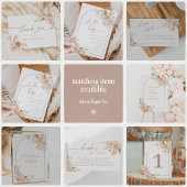 Boho Pampas Grass Baby shower Arch Welkom Poster