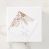 Boho Pampas Grass Baby shower Bedankjes Labels (In situ)