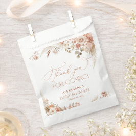 Boho Pampas Grass Baby shower Dank u Bedankzakje