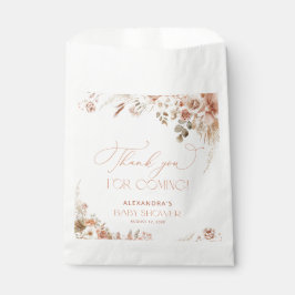 Boho Pampas Grass Baby shower Dank u Bedankzakje