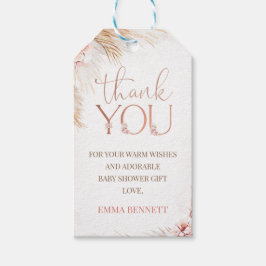 Boho Pampas Grass Baby shower Dank u Cadeaulabel