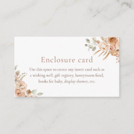 Boho Pampas Grass Baby shower Enclosure Kaart