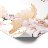 Boho Pampas Grass Baby shower Girl Welkomstteken Poster (Hoek)