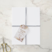 Boho Pampas Grass Baby shower Hartelijk dank Cadeaulabel (Met Touw)