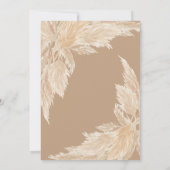Boho Pampas Grass | BABY SHOWER Kaart (Achterkant)