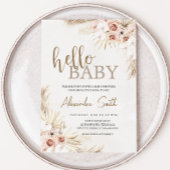 Boho Pampas Grass Baby shower Kaart