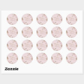 Boho Pampas Grass Baby Shower Ronde Sticker (Vel)