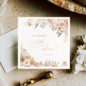 Boho Pampas Grass Baby shower Servet
