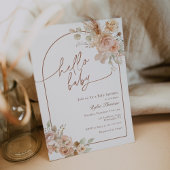 Boho Pampas Grass Baby Sprinkle Arch Kaart