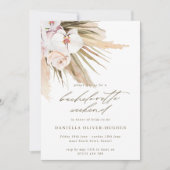 Boho Pampas Grass Bachelorette Itinerary Weekend Kaart (Voorkant)