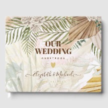 BOHO Pampas Grass Beige Green Terracotta Wedding