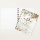 BOHO Pampas Grass Beige Green Terracotta Wedding Planner (Display)
