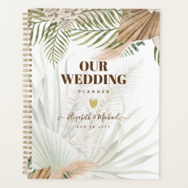 BOHO Pampas Grass Beige Green Terracotta Wedding Planner