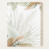 BOHO Pampas Grass Beige Green Terracotta Wedding Planner (Achterkant)