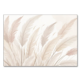 Boho Pampas Grass Blank Wedding Kaart
