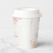 Boho Pampas Grass Bohemian Vrijgezellenfeest Coffe Papieren Bekers (Rechts)