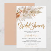 Boho Pampas Grass Bohemian Vrijgezellenfeest Kaart (Voorkant / Achterkant)