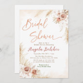 Boho Pampas Grass - Boho Vrijgezellenfeest Kaart (Voorkant / Achterkant)