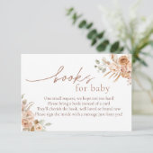 Boho Pampas Grass Books voor Baby-invoegkaart Kaart (Staand voorkant)
