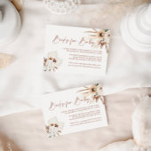 Boho Pampas Grass Books voor Baby Kaart Notitiekaartje