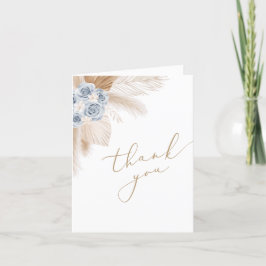 Boho Pampas Grass Boy Baby shower Bedankkaart