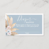 Boho Pampas Grass Boy Diaper kaart (Voorkant)