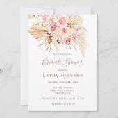 Boho Pampas Grass Bridal Shower Kaart (Voorkant)