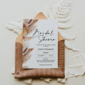 Boho Pampas Grass Bridal Shower Kaart
