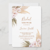 Boho pampas Grass Bridal Shower Kaart (Voorkant)