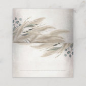 Boho Pampas Grass Bruiloft Plaatskaartje (Buitenkant ongevouwen)