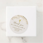 Boho Pampas Grass Communion Baptism Christening Fa Bedankjes Labels (In situ)