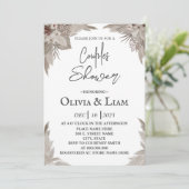 Boho Pampas Grass Couples Shower Kaart (Staand voorkant)