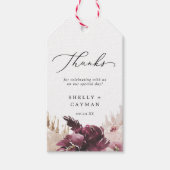 Boho Pampas Grass Dank u wel Cadeaulabel (Voorkant)