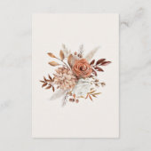 Boho Pampas Grass Details Card – Neutral Event Informatiekaartje (Achterkant)