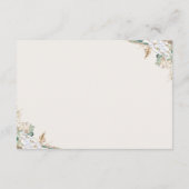 Boho Pampas Grass Diaper Raffle Card | Neutrals Informatiekaartje (Achterkant)