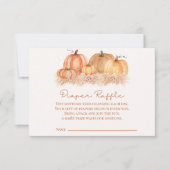 Boho Pampas Grass Diaper Raffle Card | Rustic Bedankkaart (Voorkant)